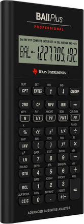 Texas Instruments Professional Financial Calculator, BA II Plus